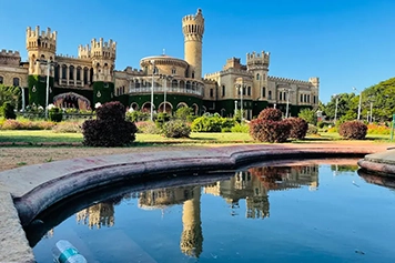 Book taxi services to explore Bangalore Palace, a majestic Tudor-style landmark of Bengaluru.