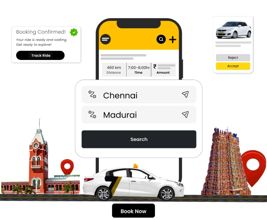 Book Chennai to Madurai Taxi Online Affordable Cab Services Travel from Chennai to Madurai easily with online taxi booking for affordable & reliable cabs.